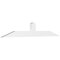Ekena Millwork Portland Architectural Grade PVC Gable Bracket, 60"W x 10"H x 2"D x 4"F, 4/12 Pitch GBP060X10X0204POR00 - alternate 1